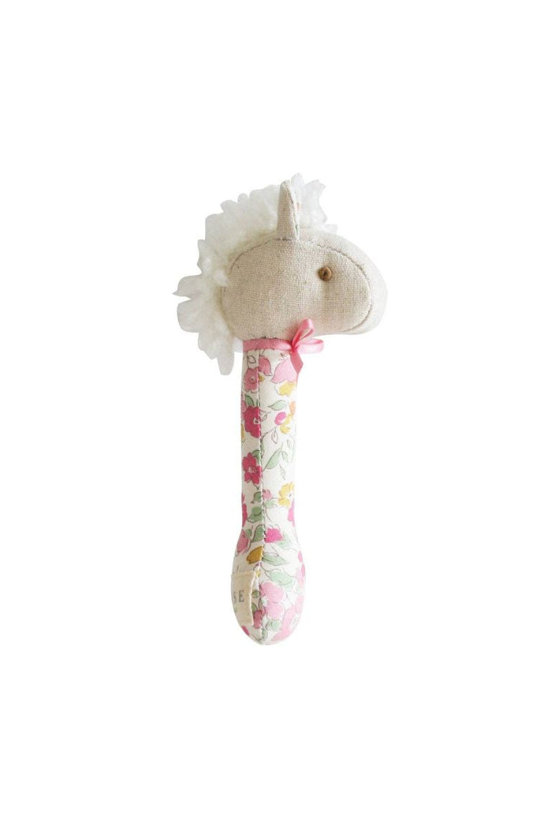 Baby Rattle - Floral Pony
