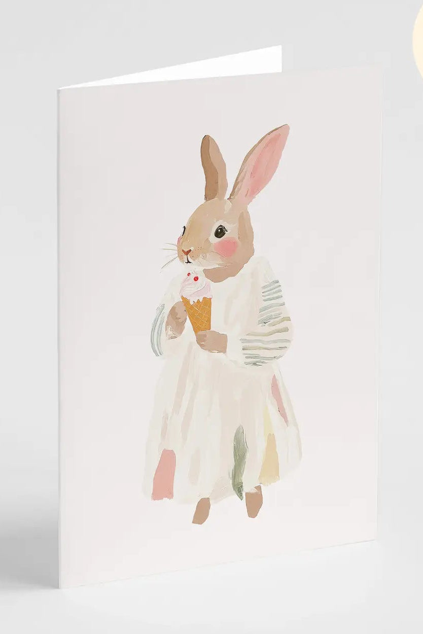 Icecream Bunny - Popsy Press Mini card