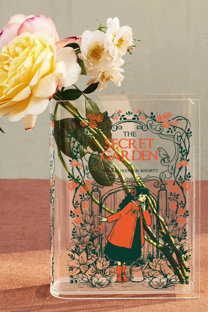 The Secret Garden Acrylic Book Vase