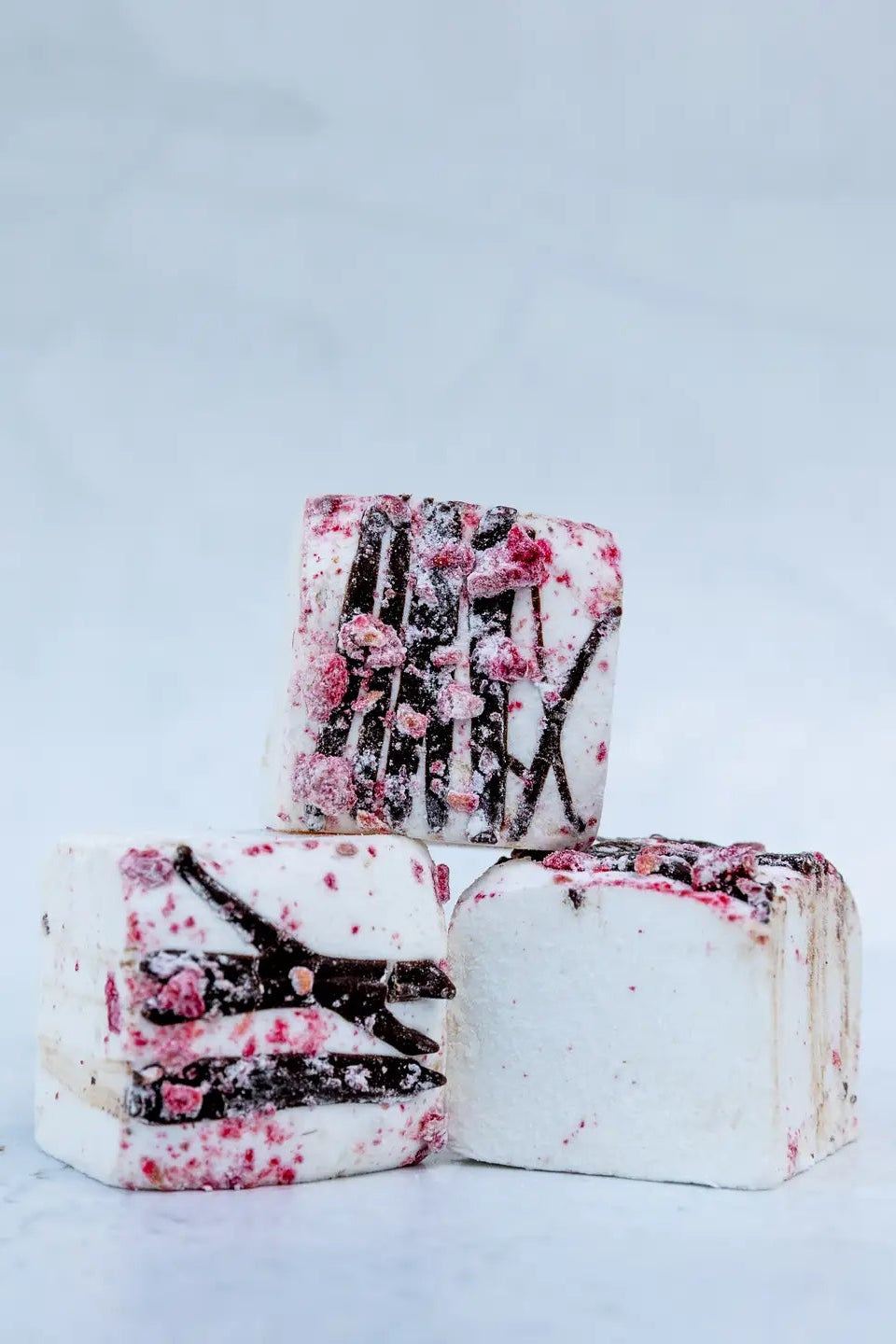 Cloudy Confections - Raspberry Dark Chocolate Marshmallows