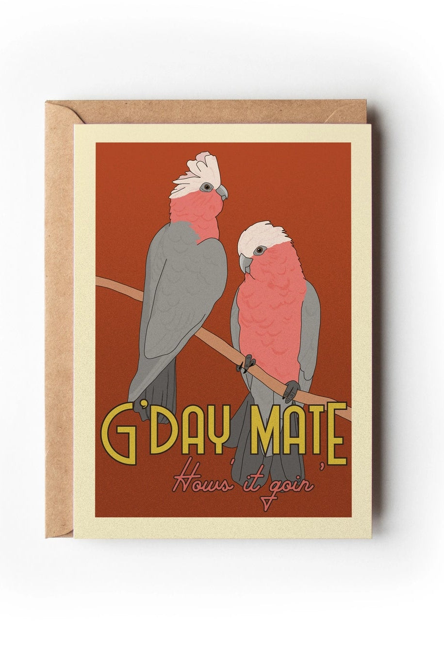 Galahs Australian Greeting Card