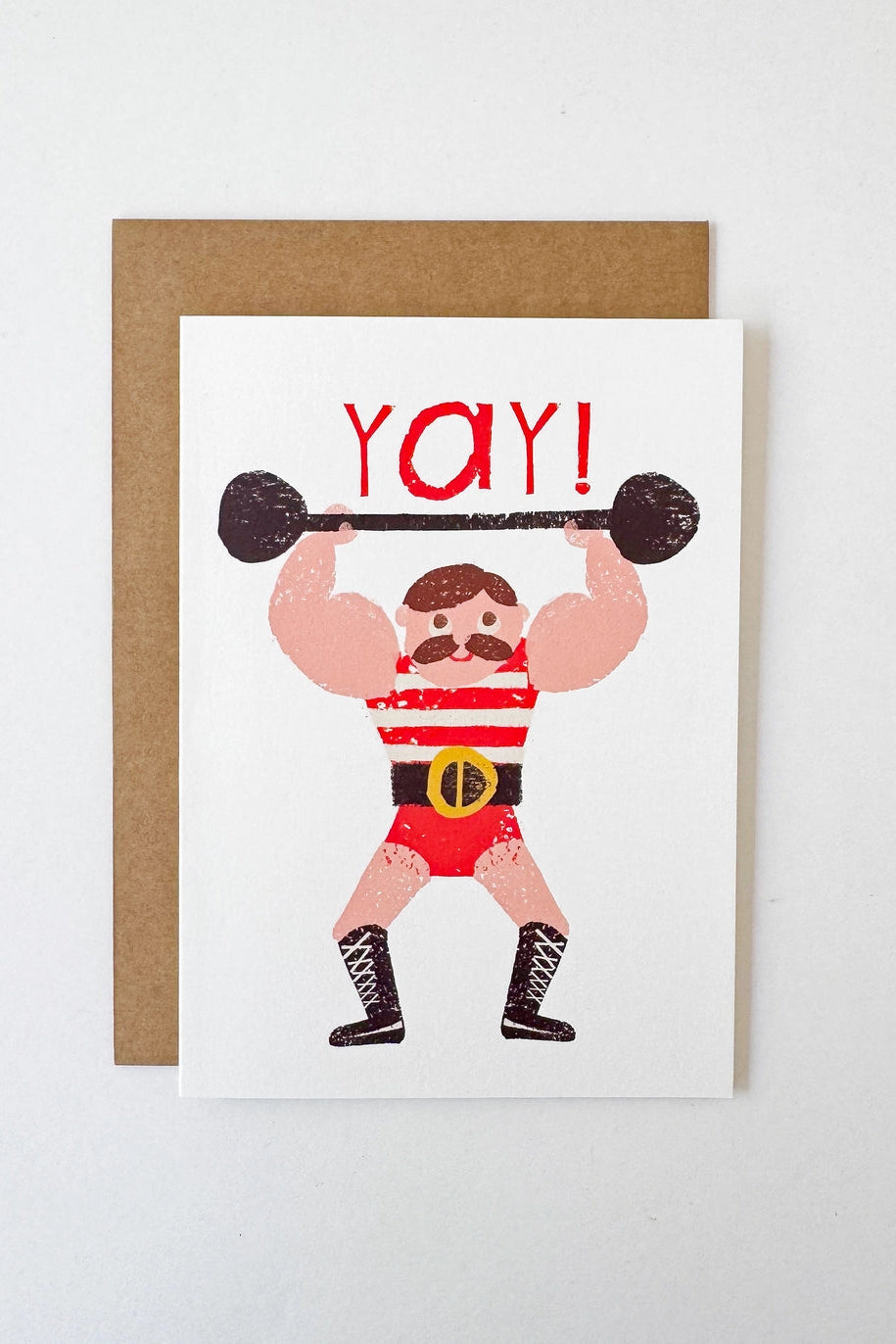 Circus Strongman - Yay! Card