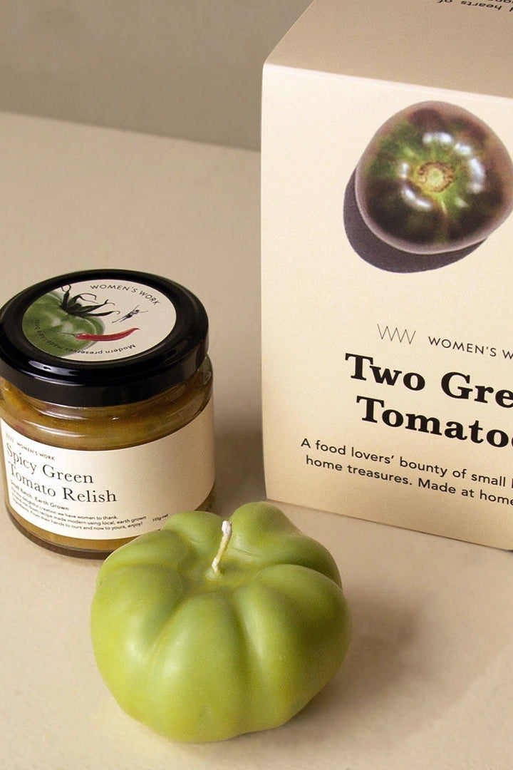 Two Green Tomatoes - A Relish & Candle Gift Set Petite