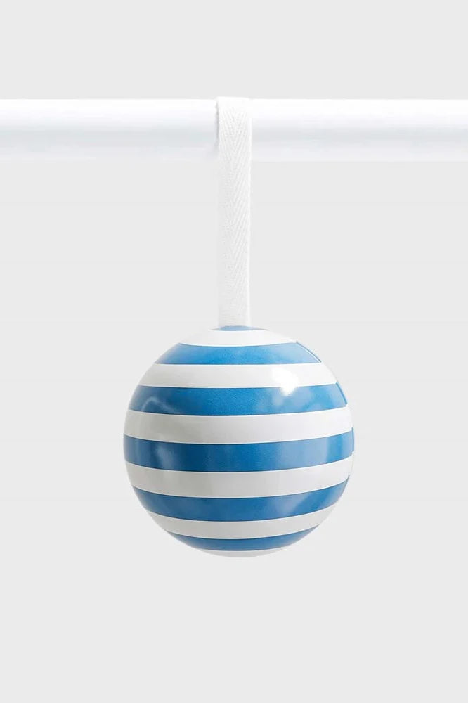 Christmas Bauble - Blue Stripe