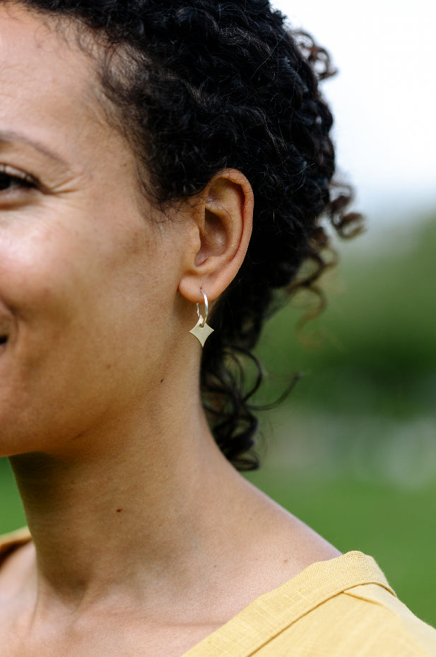Kate Brass and Silver Earrings