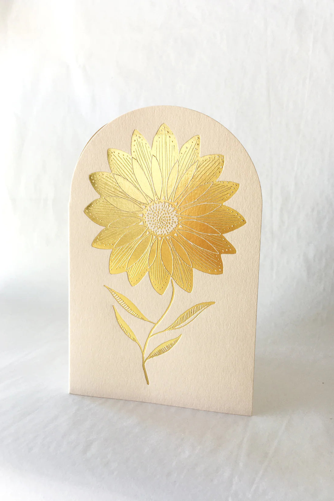 Sunflower Blush arch - Letterpress Gift Card