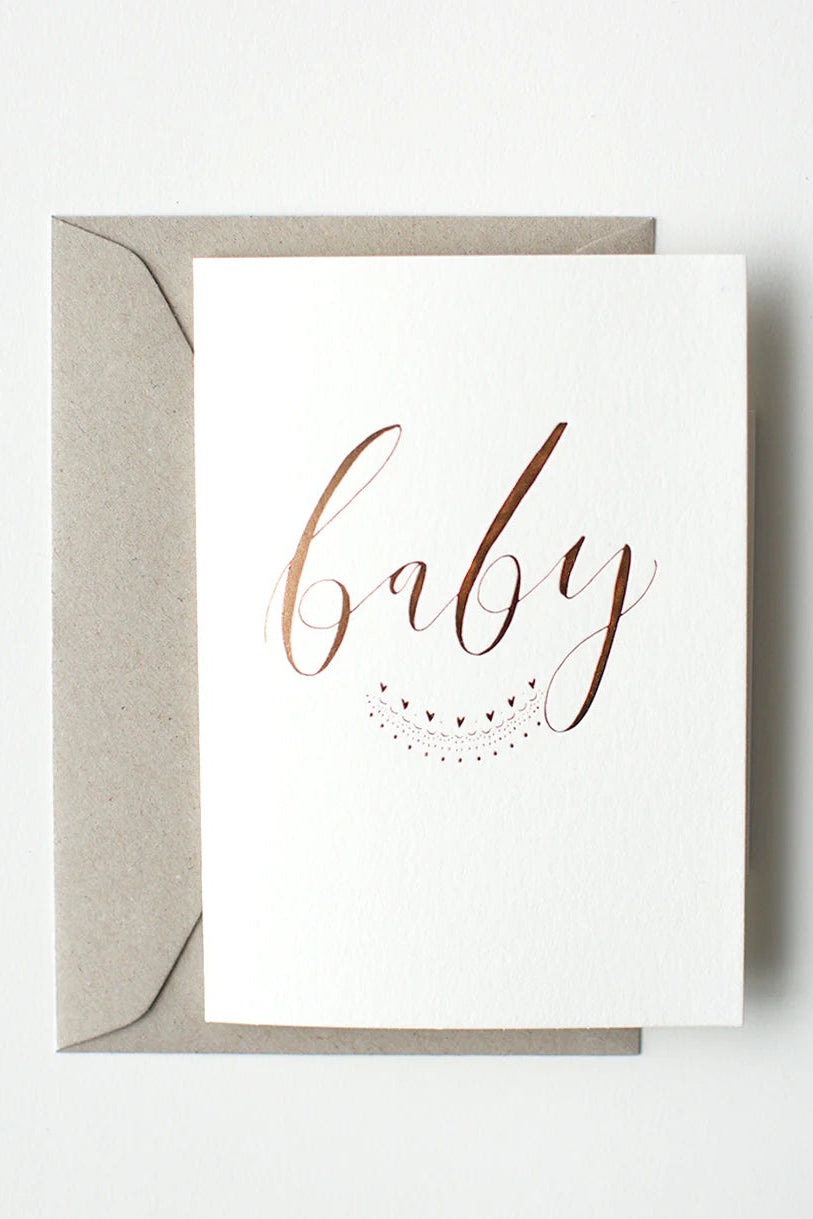 Baby - Letterpress Gift Card