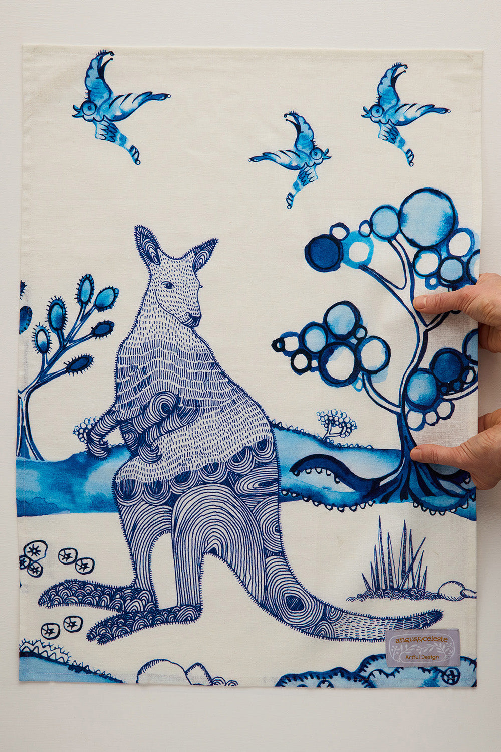 Linen Tea Towel - True Blue