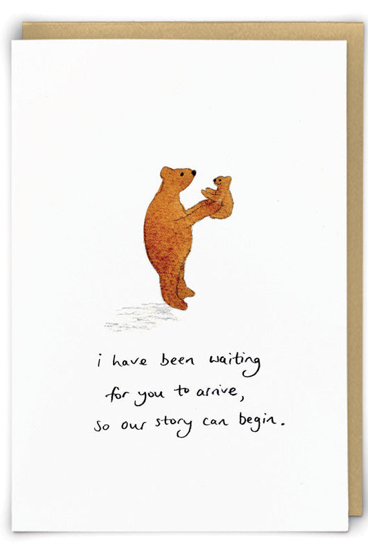 Our Story Baby Bear Card
