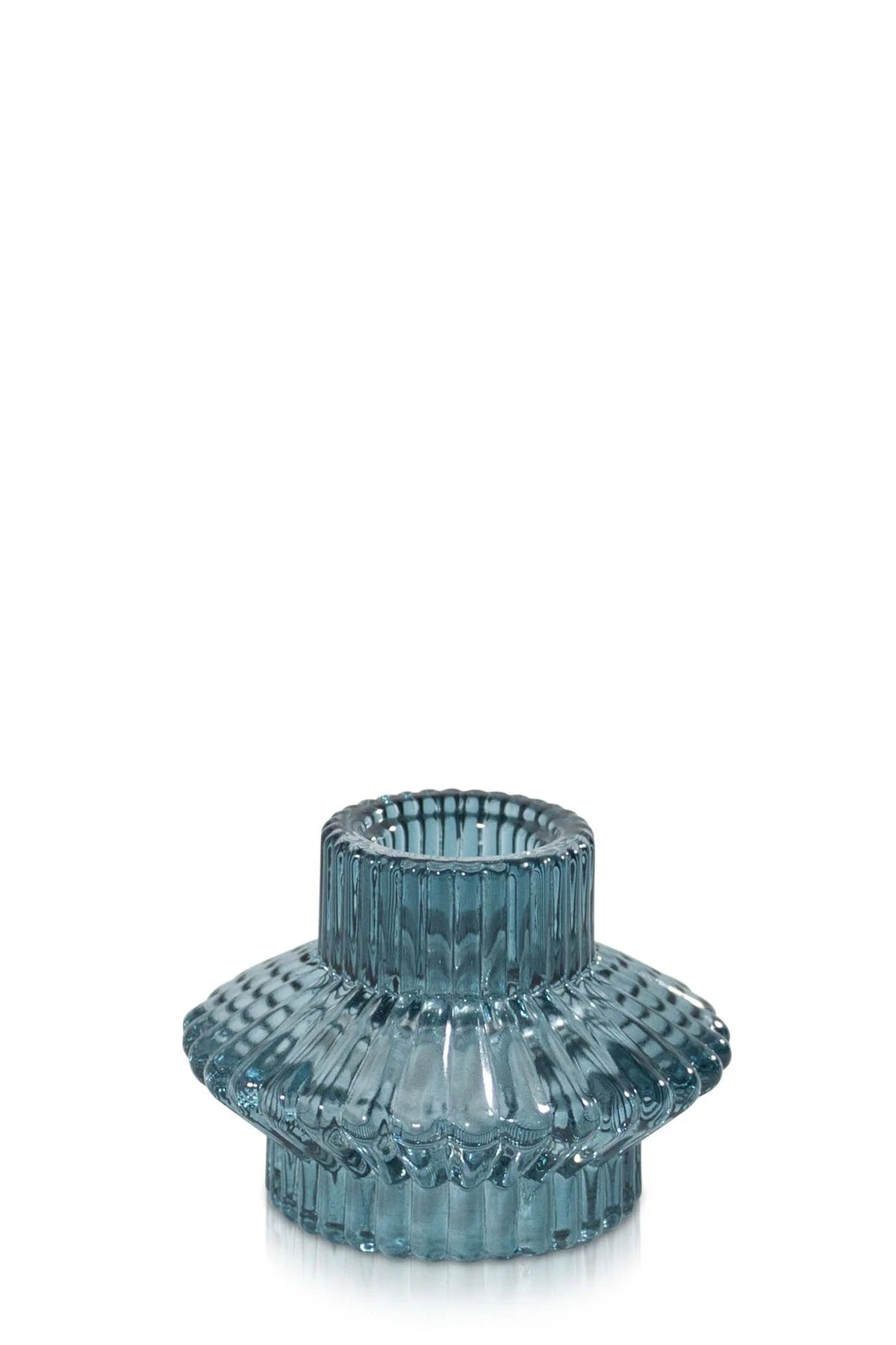 Two sided Glass Candle Holder - Ocean