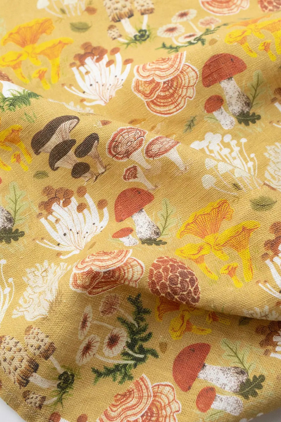 100% Linen Tea Towel | Mushrooms