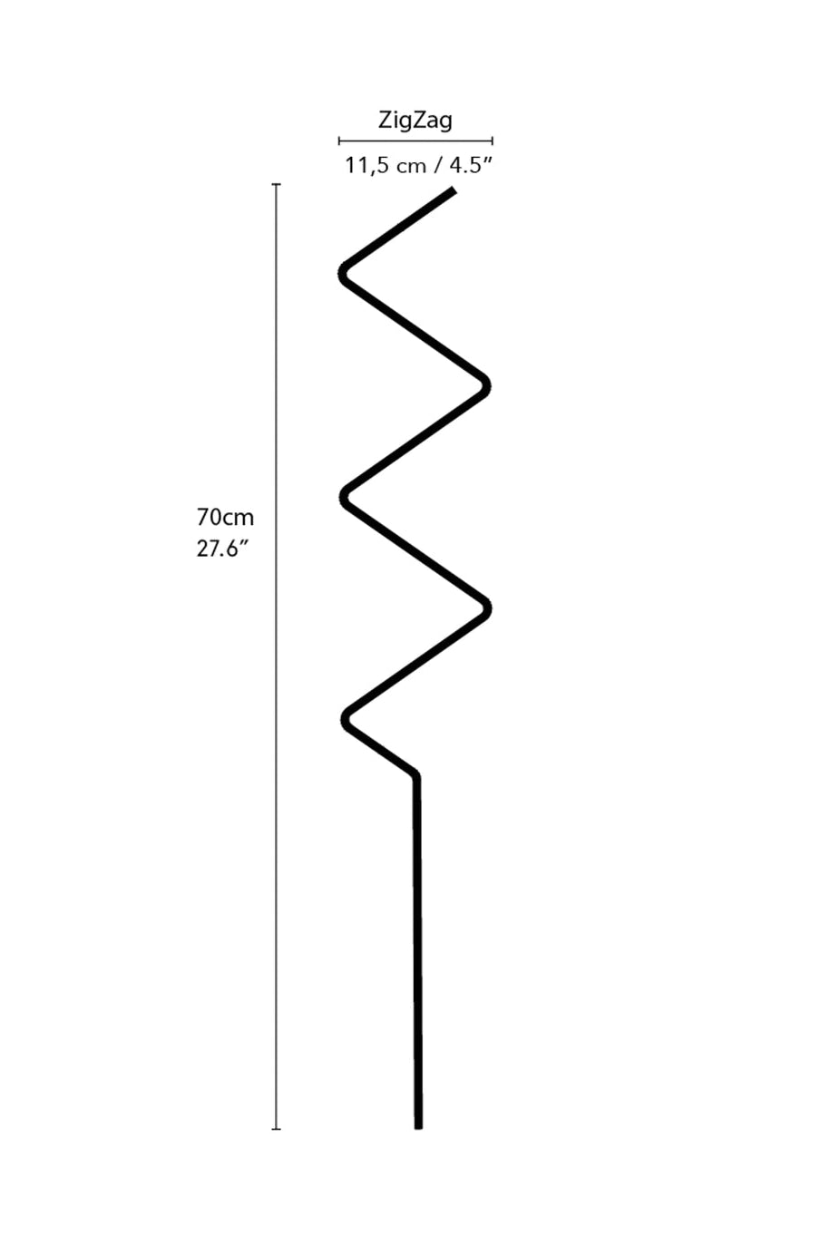 Golden Plant Stake – ZigZag