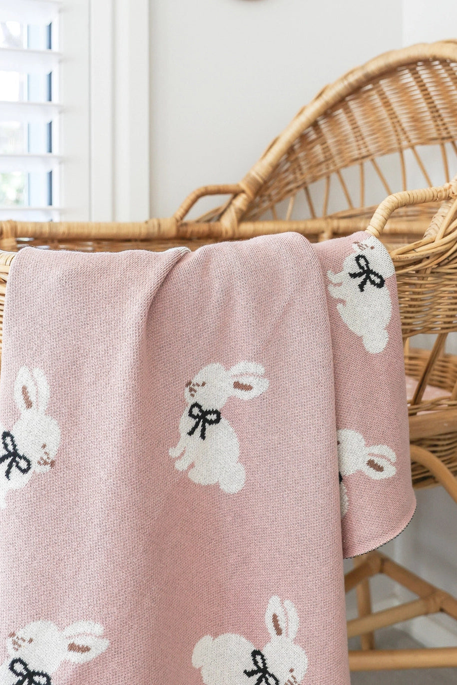 Baby Blanket - Bunny Pink
