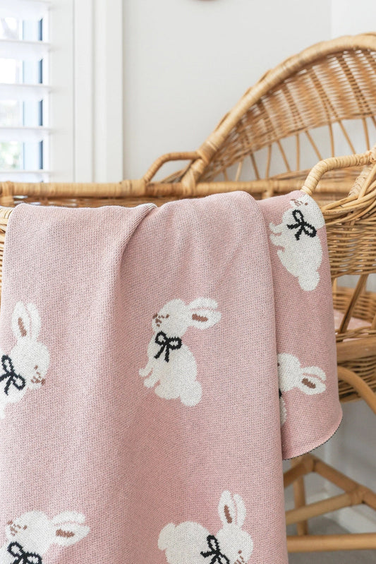 Baby Blanket - Bunny Pink