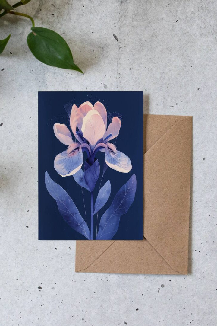 Iris Greeting Card
