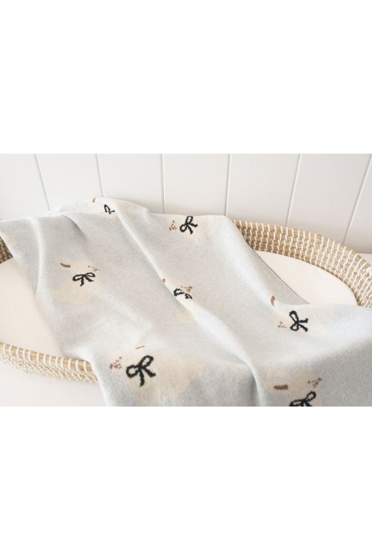 Baby Blanket - Bunny blue