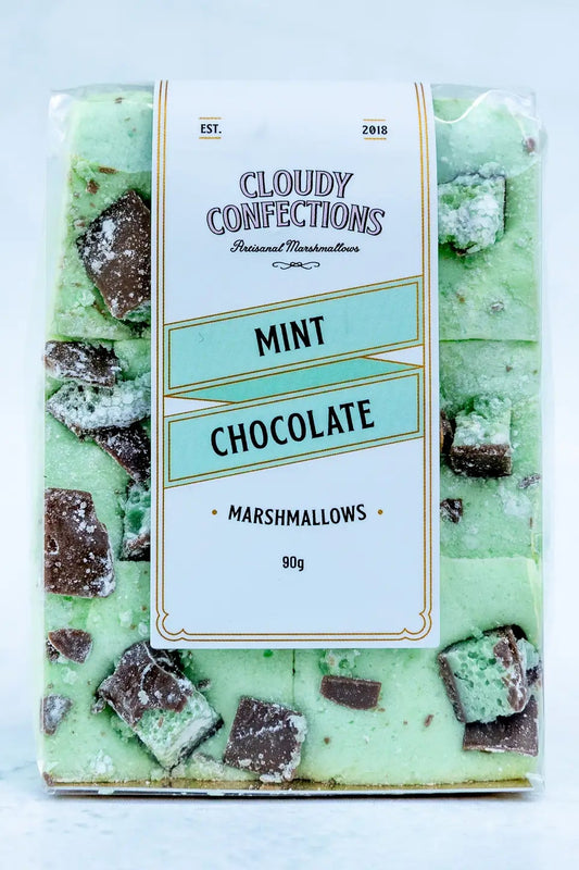 Cloudy Confections - Mint Chocolate Marshmallows