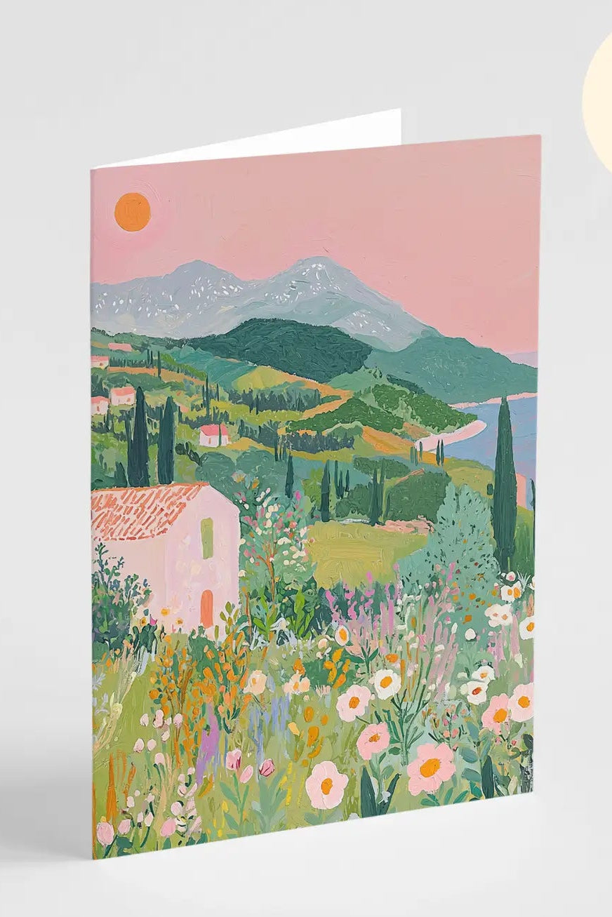Sunset Wild flowers - Popsy Press Mini card