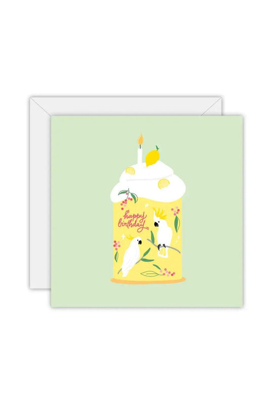 Cockatoo Birthday Square Gift Card