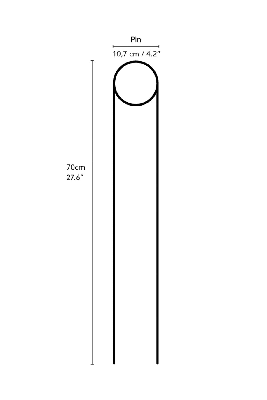 Golden Plant Stake – Pin