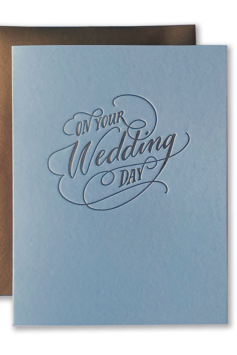 Letterpress Card - On your wedding day