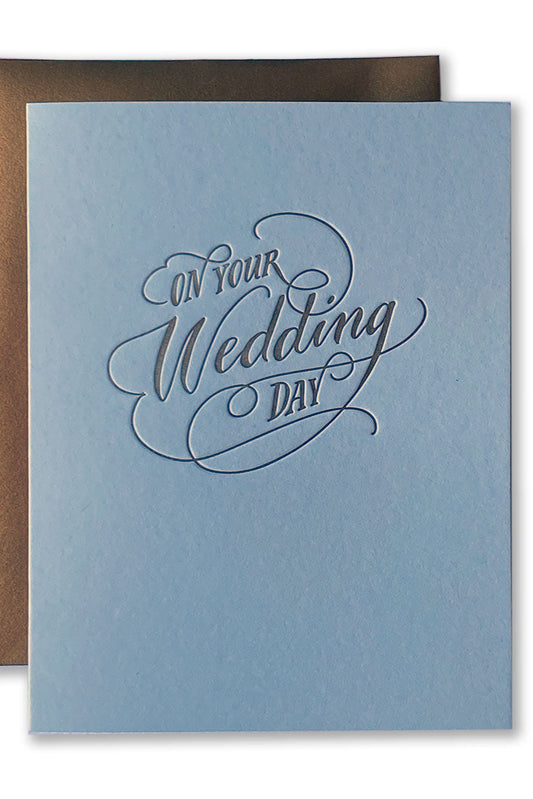 Letterpress Card - On your wedding day