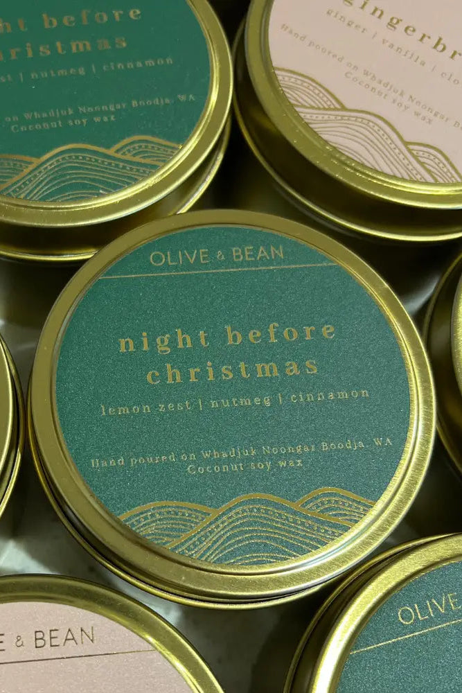 Night Before Christmas Candle