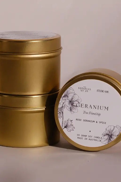 The Language of Flowers - Travel Tin Candle