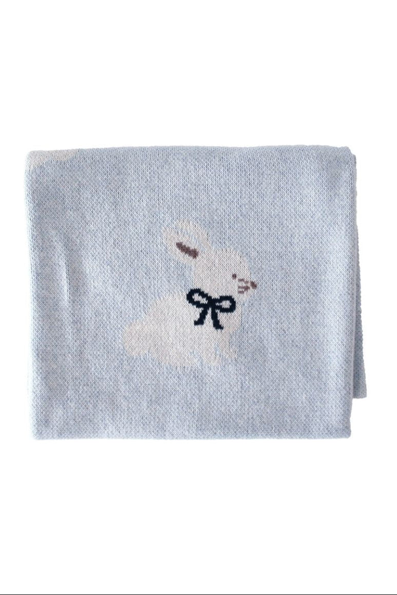 Baby Blanket - Bunny blue