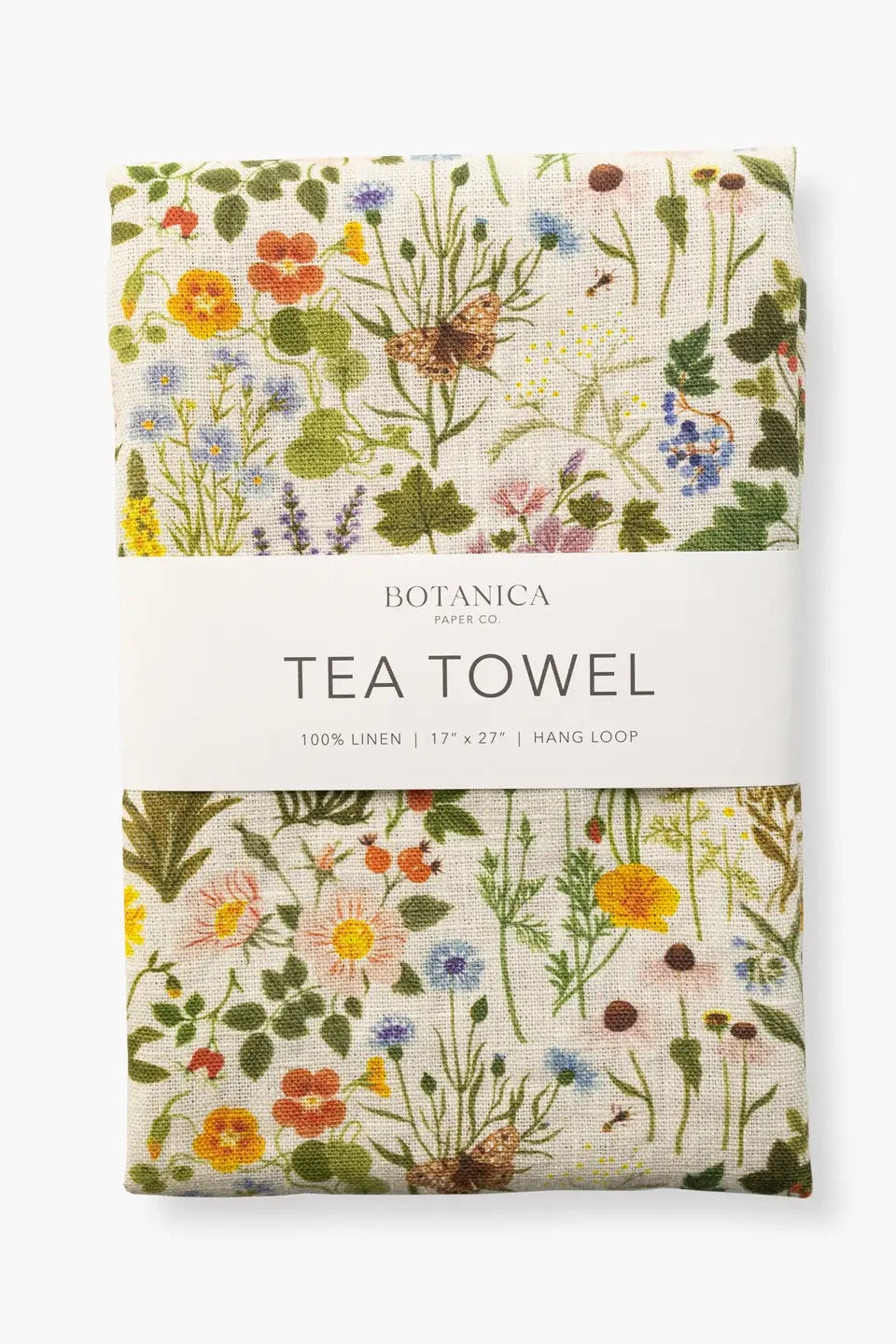 100% Linen Tea Towel | Botanical