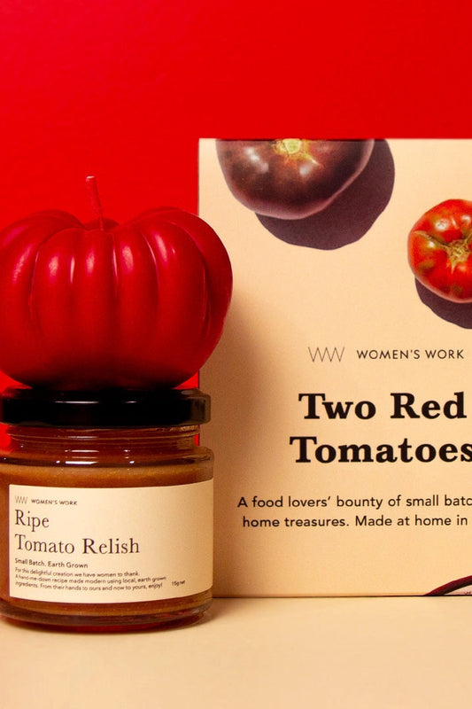 Two Red Tomatoes - A Relish & Candle Gift Set Petite