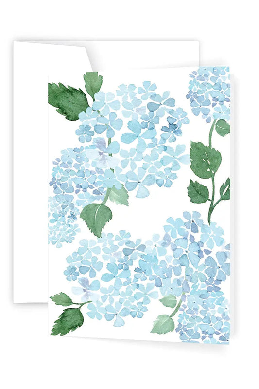 Blue Hydrangeas - Greeting Card