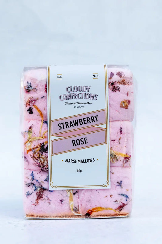 Cloudy Confections - Strawberry Rose Marshmallows