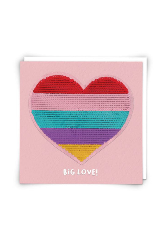 Heart Sequin Card