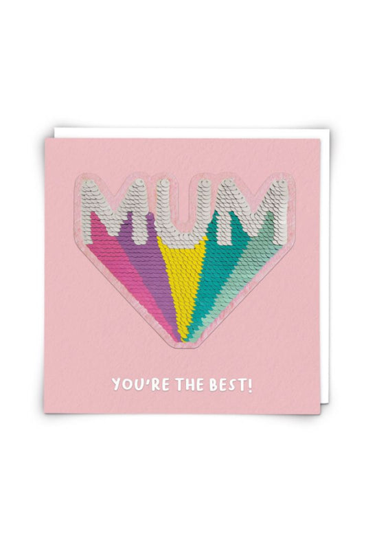 Mum Sequin Card