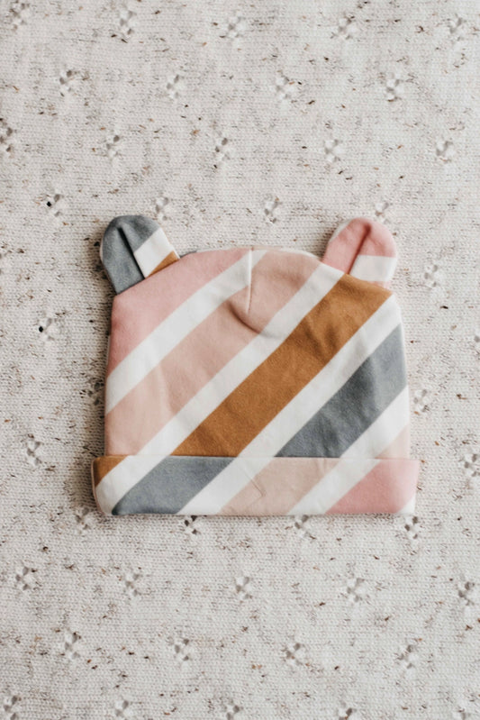 Newborn Beanie - Vintage Stripes