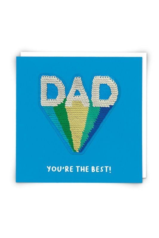 Dad Sequin Card