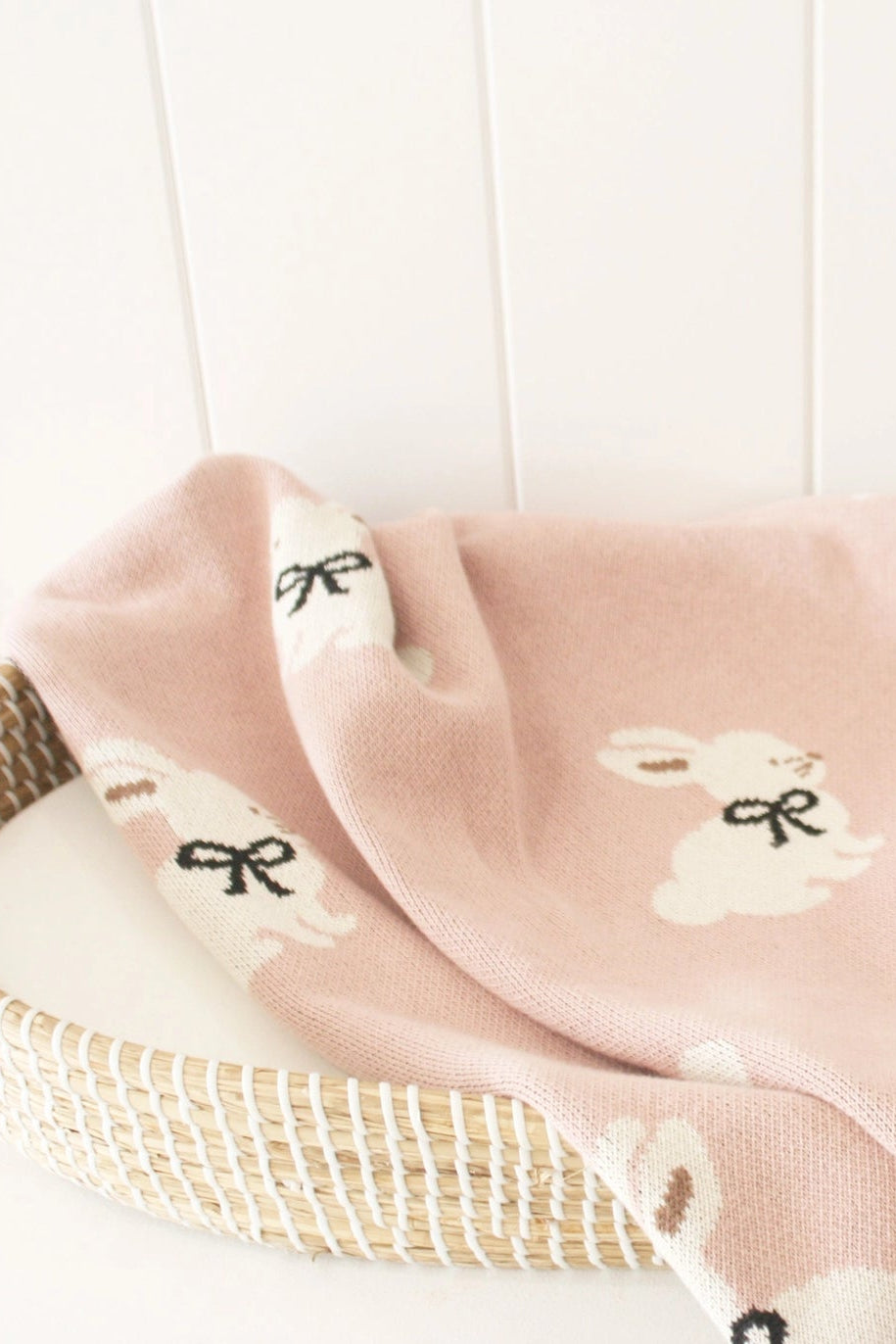 Baby Blanket - Bunny Pink