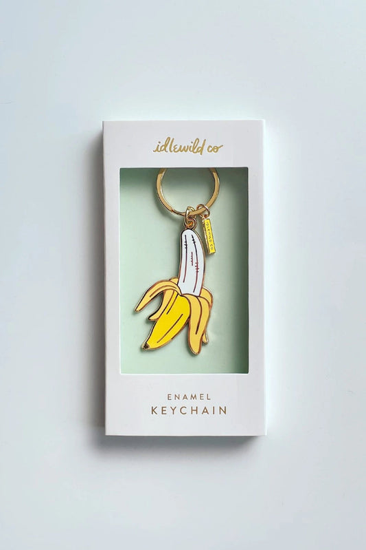 Banana Enamel Keychain