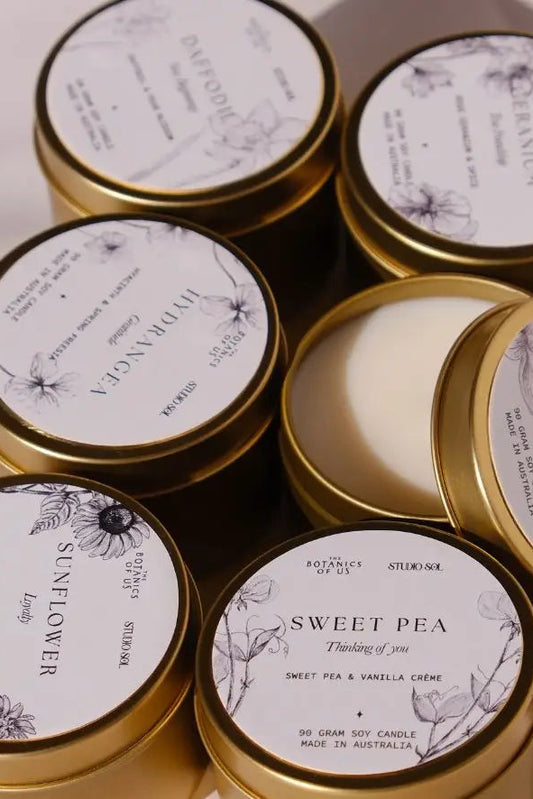 The Language of Flowers - Travel Tin Candle