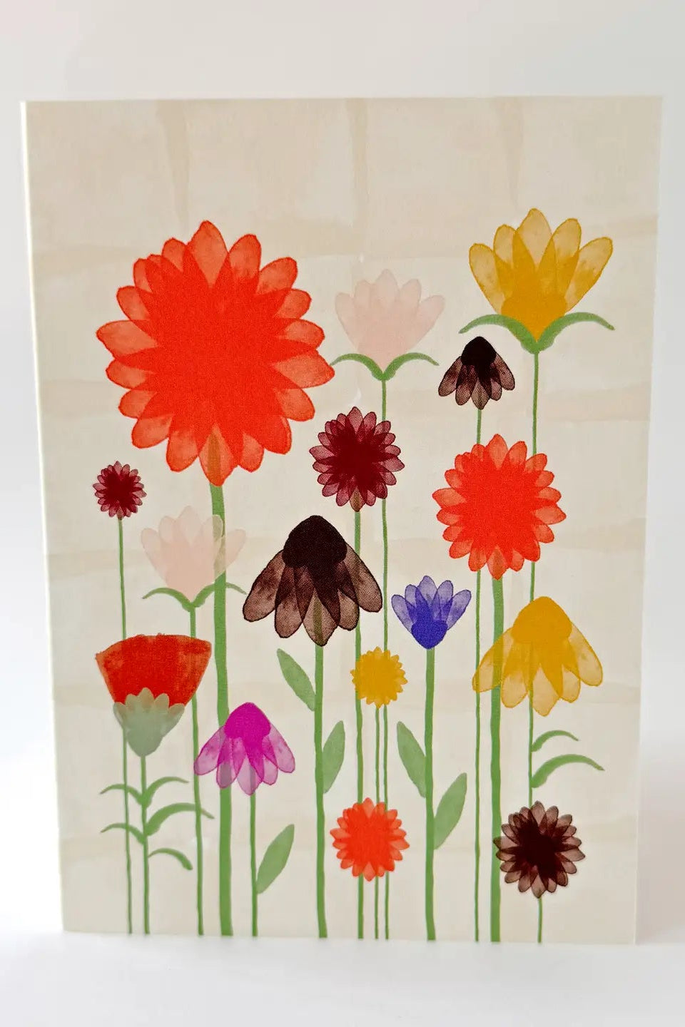 Standing Flowers Card