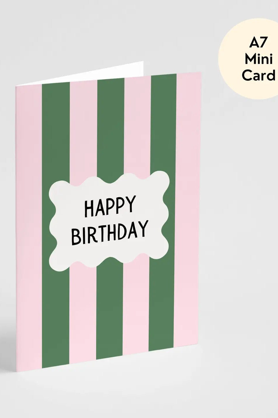 Happy Birthday stripes - Popsy Press Mini card