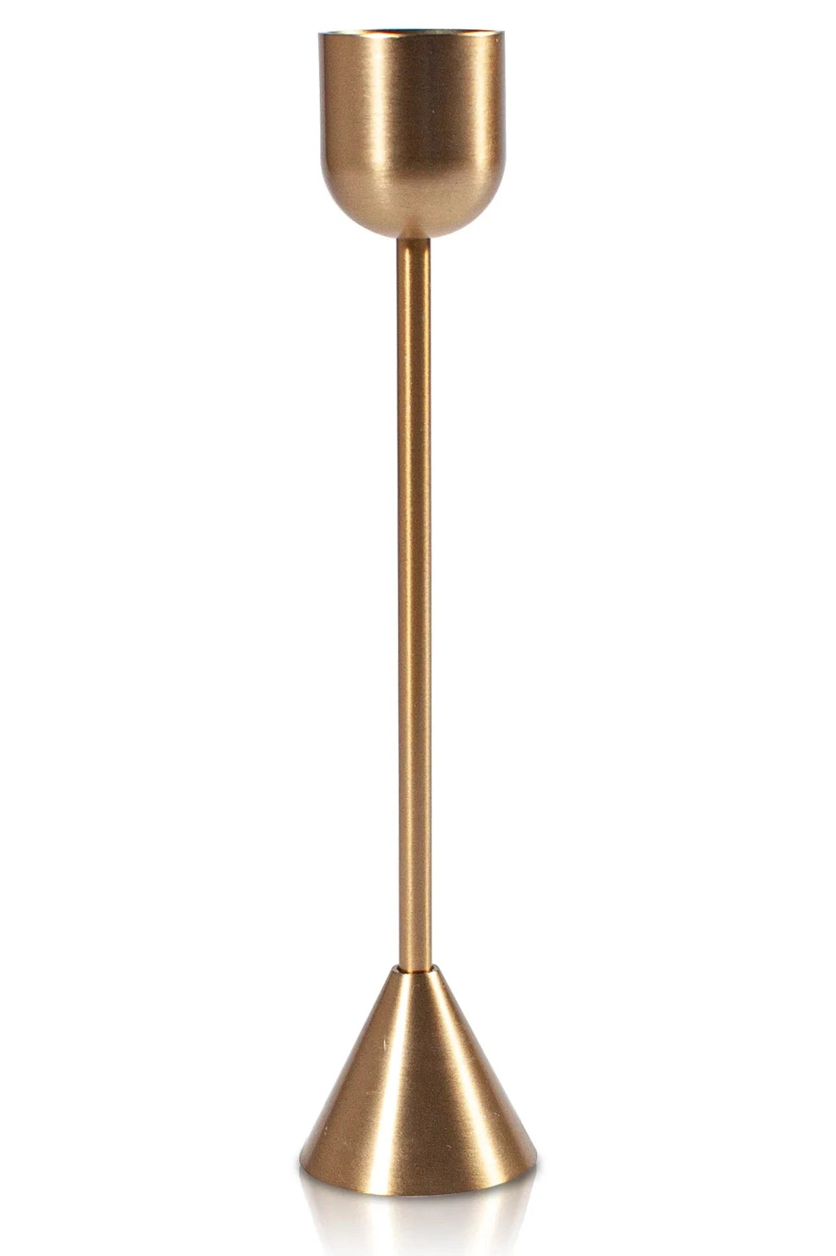 Candle Riff Gold taper Candle holder – Little Triffids Flowers
