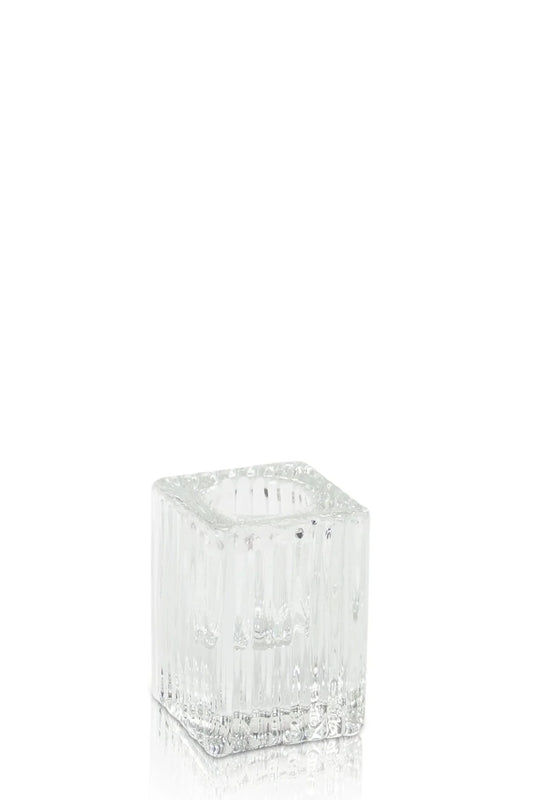 Glass Candle Holder - Clear