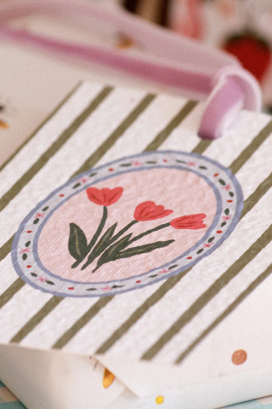 Eco-Luxe plantable gift tag - Tulips
