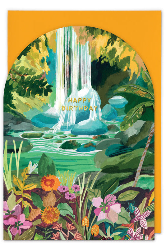 Waterfall Birthday Card