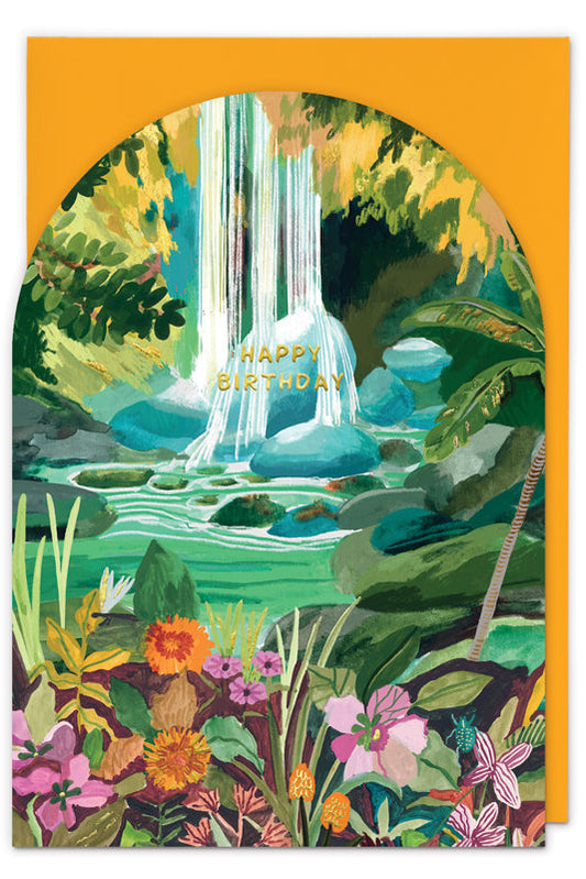 Waterfall Birthday Card
