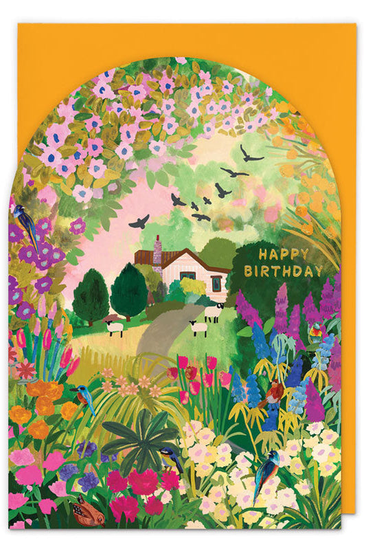 Secret Garden Birthday Card