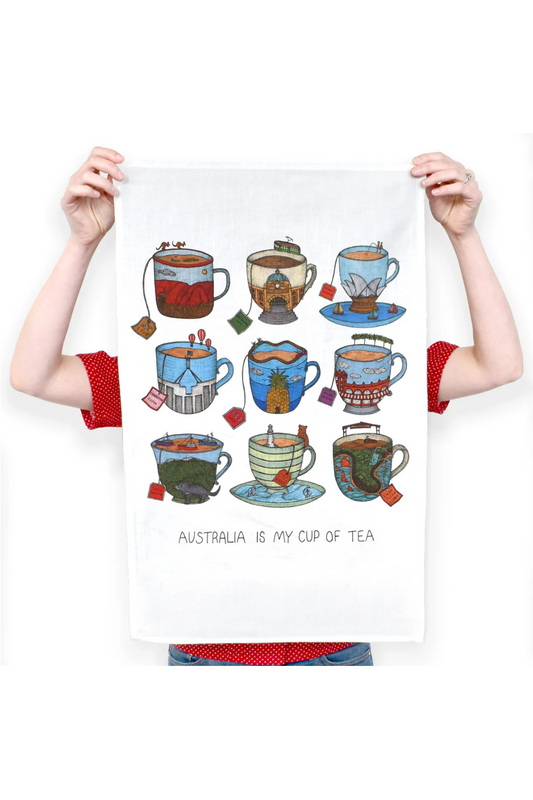 Australia is my cup of tea - Tea Towel