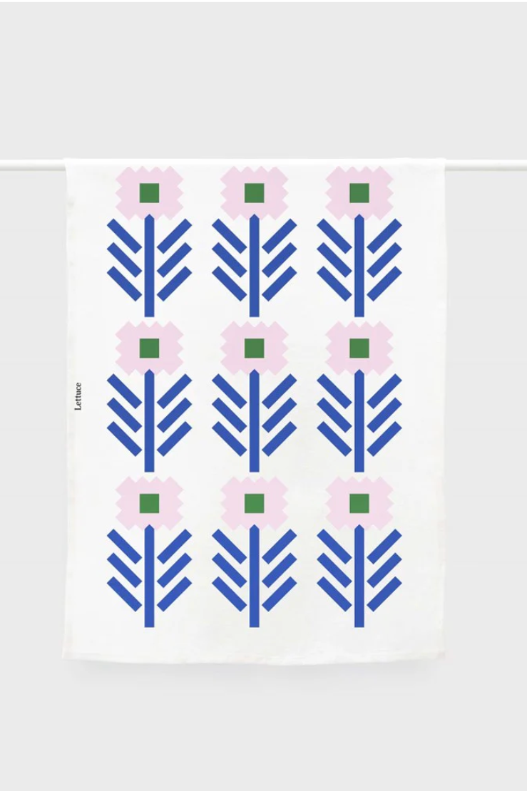 Tea Towel - Geo Flowers